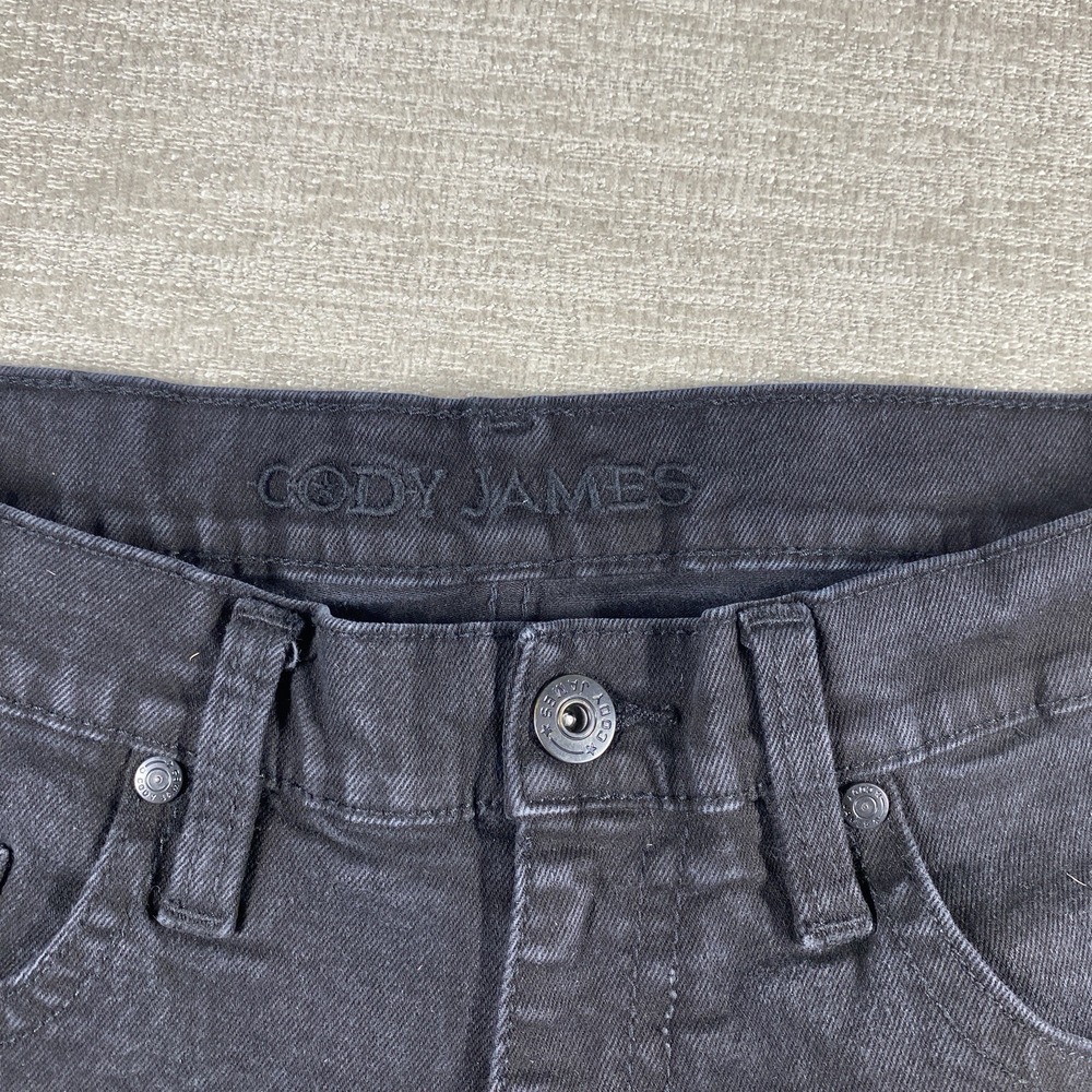 Cody James Slim Straight Jeans 36x30 Black Denim Stretch Western - Picture 4 of 11